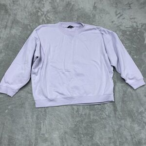 DKNY Sport Women's 2XL Sweatshirt Purple Cotton Blend e0106